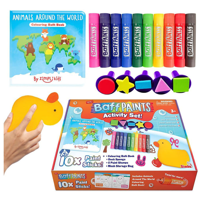 Zimpli Baff Paints Activity Set Bath Fun