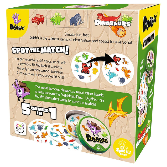 Dobble Dinosaurs Card Game