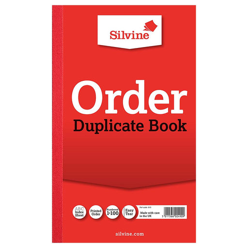 Silvine Order Duplicate Book