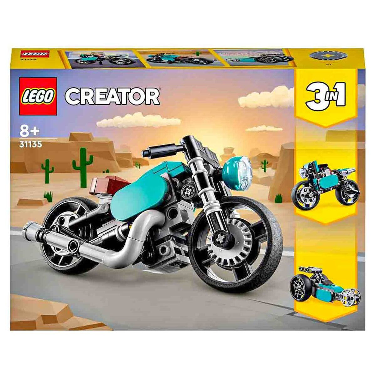 LEGO Creator: Vintage Motorcycle 3-in-1 31155 Building Set — Booghe