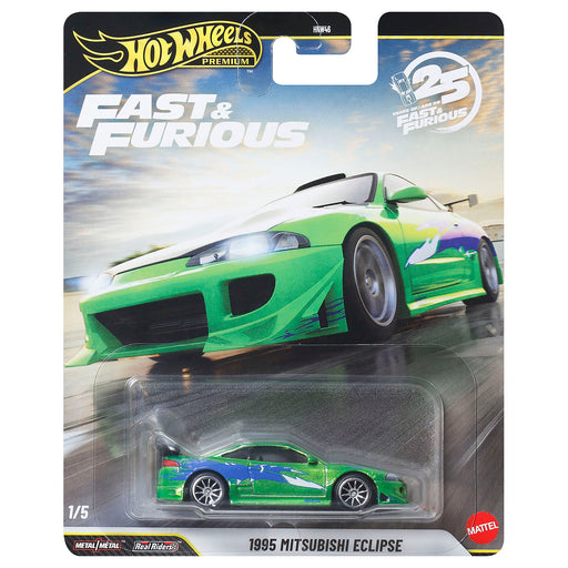 Hot Wheels Premium 25 Years of Fast & Furious 1995 Mitsubishi Eclipse Car 1/5