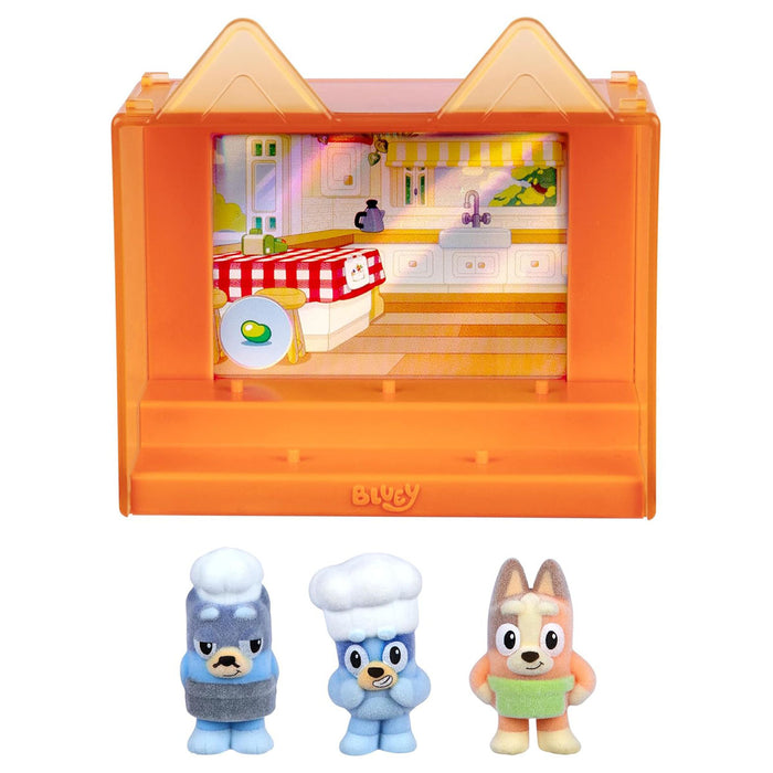 Bluey Fuzzies Episode Pack: Pavlova Display Case & Figures