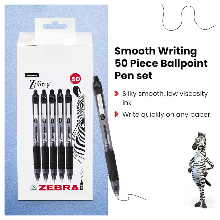 Z-Grip Smooth Black Ink Box of 50