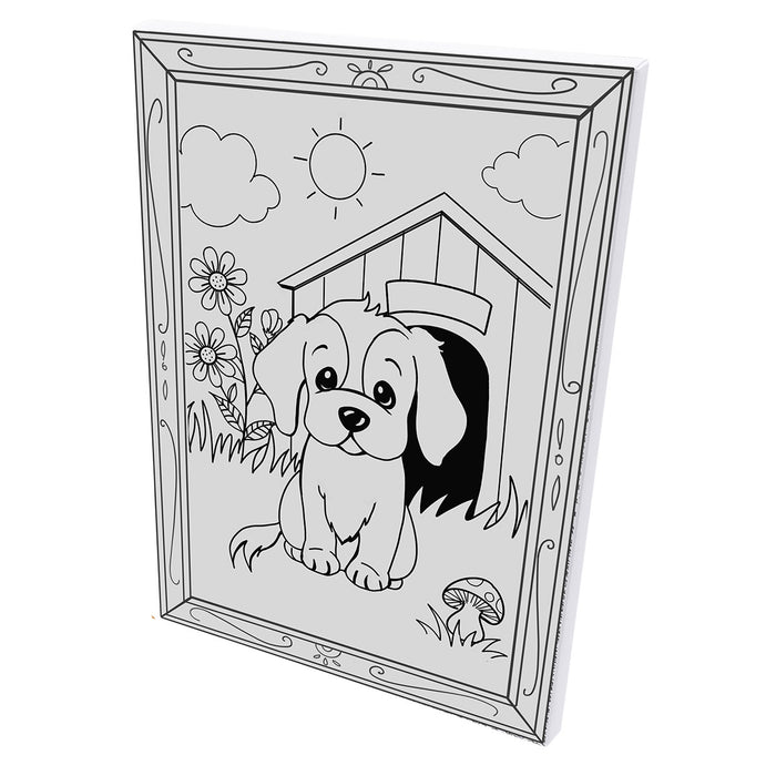 Washable Art Dog Colouring Protective Mat