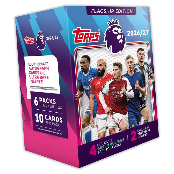 Topps Premier League 2026/27 Trading Cards Flagship Edition Value Box