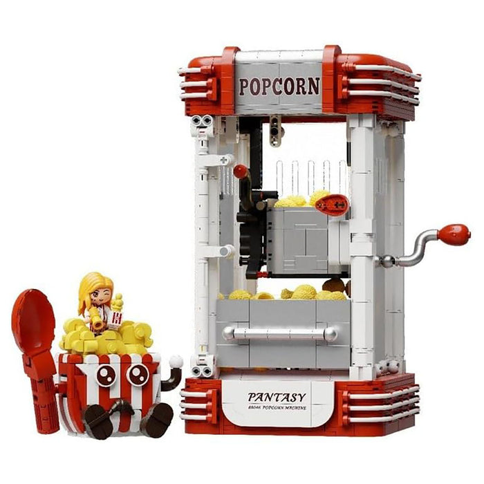 Pantasy Retro Popcorn Machine Building Set