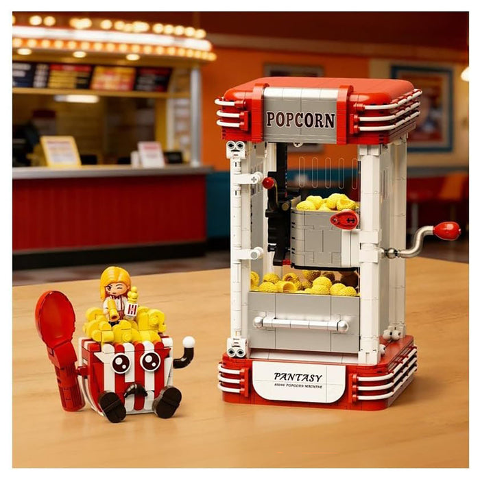 Pantasy Retro Popcorn Machine Building Set