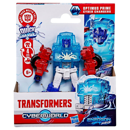 Transformers Cyberworld Optimus Prime Cyber Changers Energon Surge Action Figure