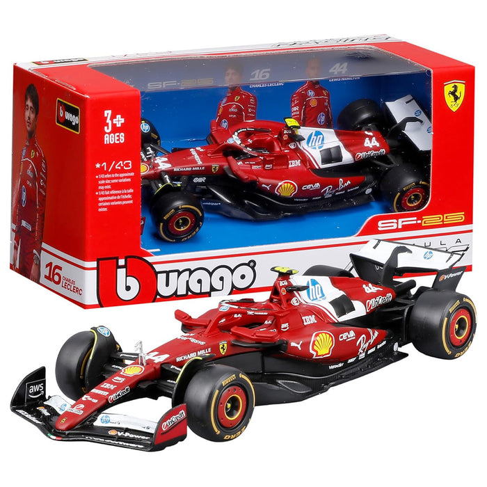 Bburago Ferrari SF-25 2025 Lewis Hamilton 1:43 F1 Race Car