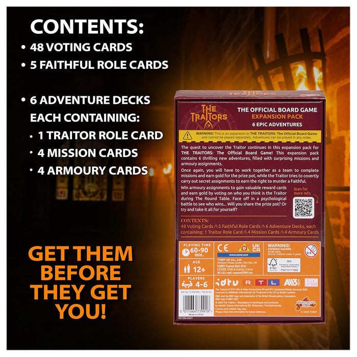 The Traitors Board Game Expansion Pack