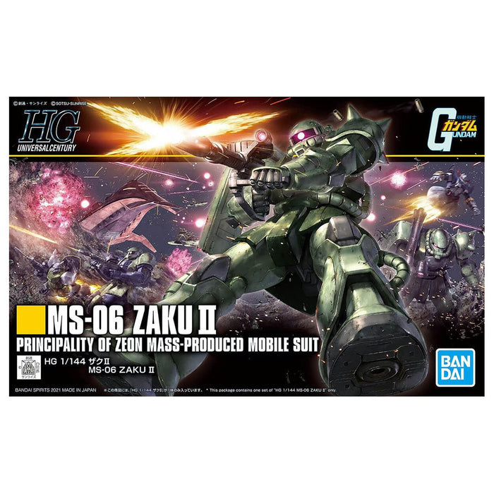 HG 1/144 MS-06 ZakuⅡMass Produced Mobile Suit Model Kit