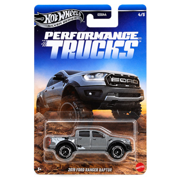 Hot Wheels Silver Series Performance Trucks 2019 Ford Ranger Raptor Car 4/5