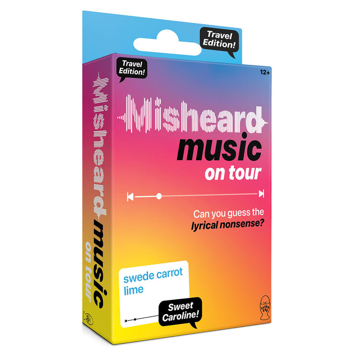Misheard Music on Tour Travel Edition Party Game