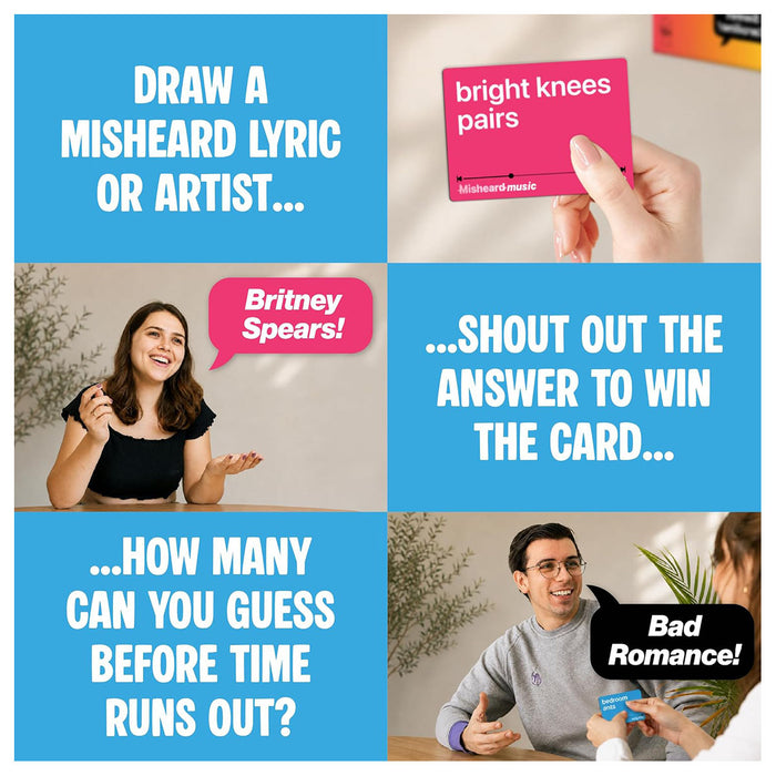 Misheard Music on Tour Travel Edition Party Game