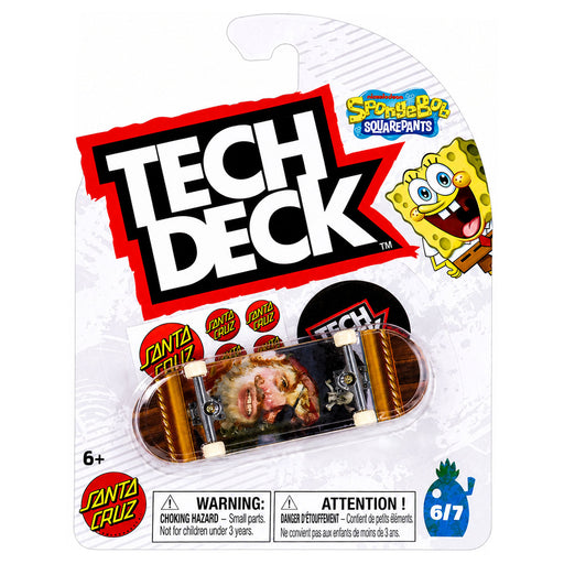 Tech Deck SpongeBob SquarePants Santa Cruz Fingerboard 6/7