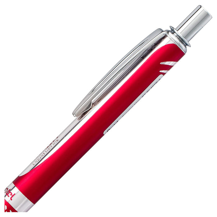 Pentel EnerGel Sterling BL407 Red Rollerball Pen