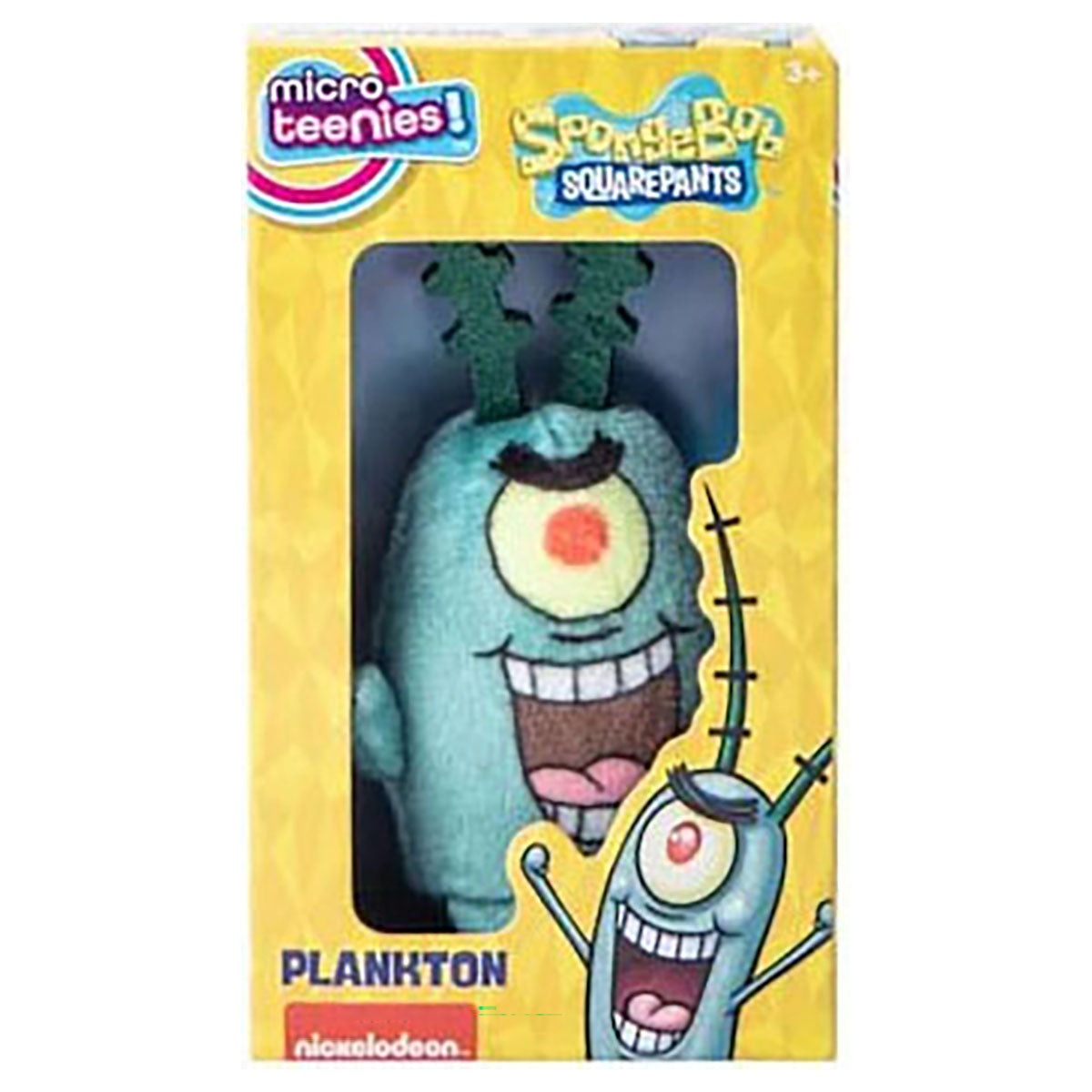 Basic Fun Micro Teenies 3-inch Plush Plankton (2) — Booghe