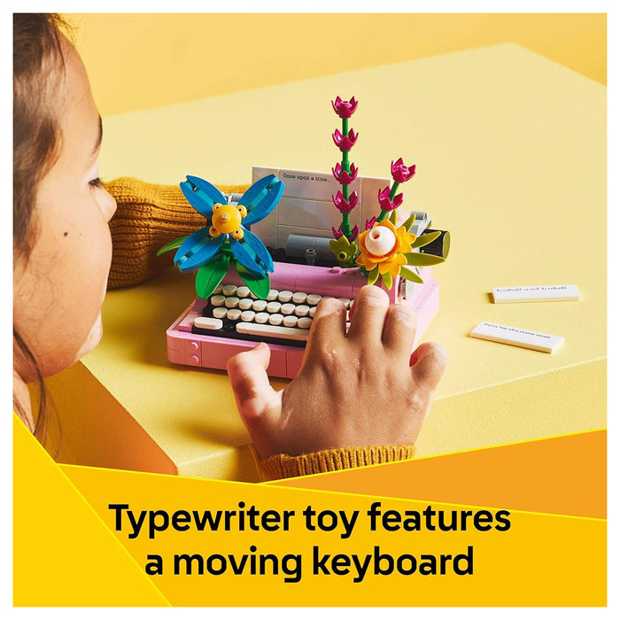 LEGO Creator 3-in-1 Typewriter with Flowers Building Set