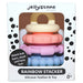 Jellystone Designs Rainbow Stacker Silicone Teether & Toy Pastel