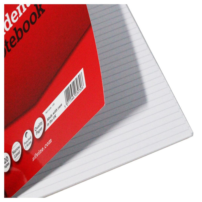 Silvine Student's Notebook Wire Bound 120 Pages