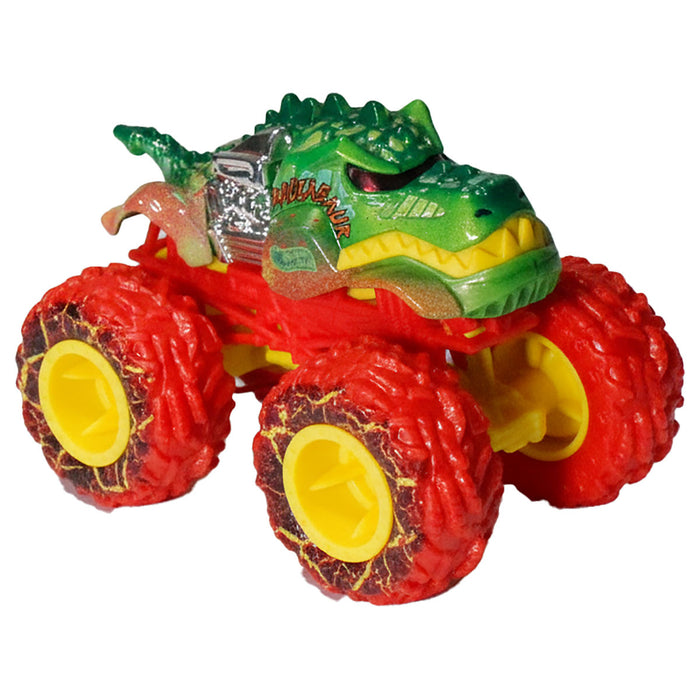Hot Wheels Monster Trucks Shark Vs Dino Rageasaur Truck Orange Tyres