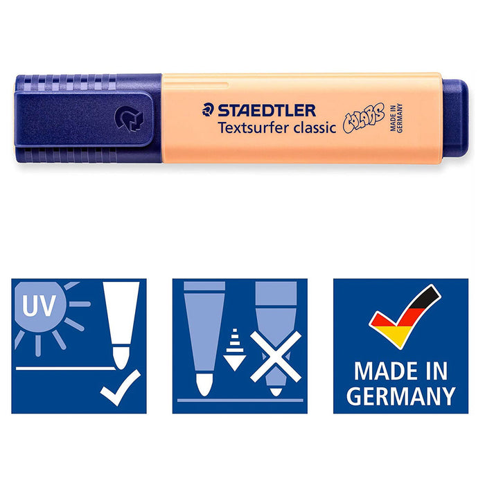Staedtler Textsurfer Classic Pastel Highlighters Pack of 6