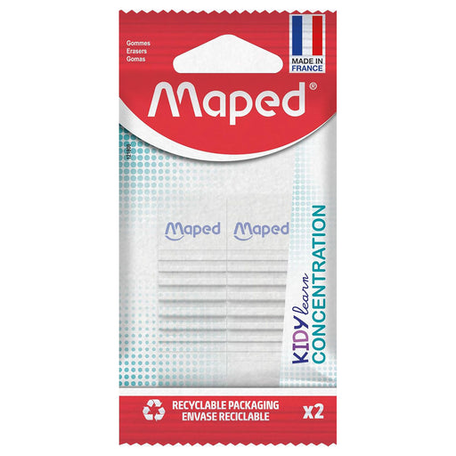 Maped Kidy Learn Erasers Pack of 2 Textured Sensory Grip