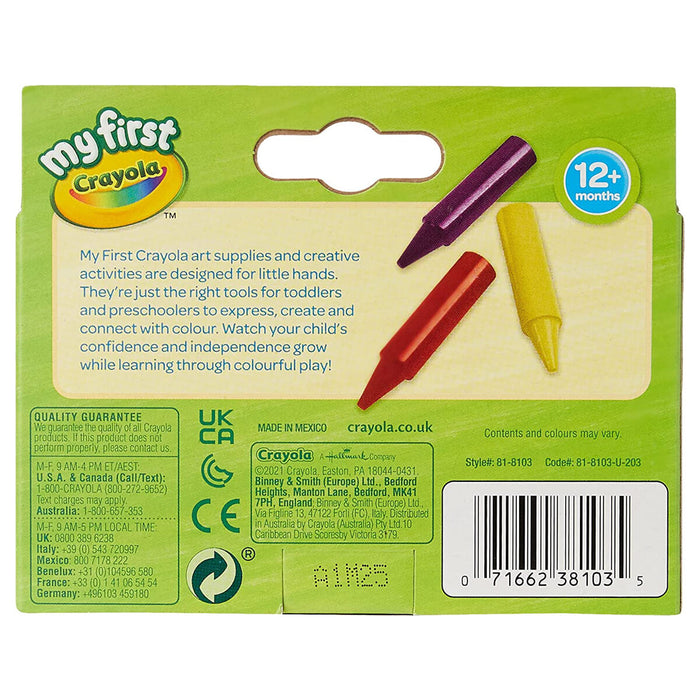 Crayola My First Easy-Grip Jumbo Crayons (8 Pack)