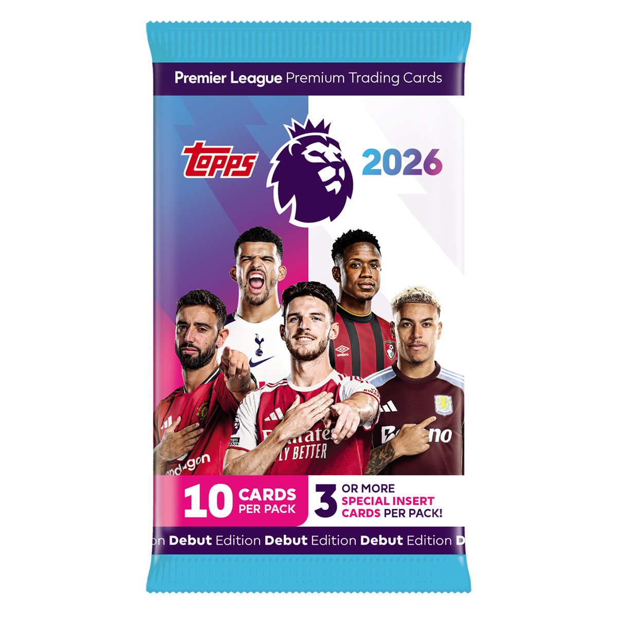 Topps Premier League 2025/26 Premium Trading Cards Single Pack — Booghe