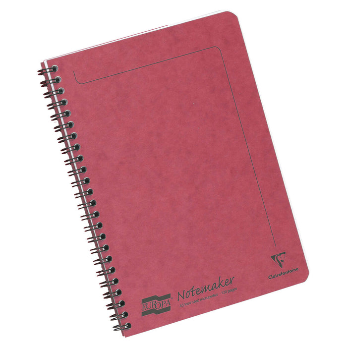 Europa 120 Page Wire Ruled Notemaker A5 Assorted Colour (Pack of 10)