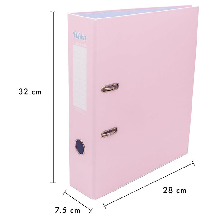 Pukka Pastel Assoted Lever Arch File 10 Pack