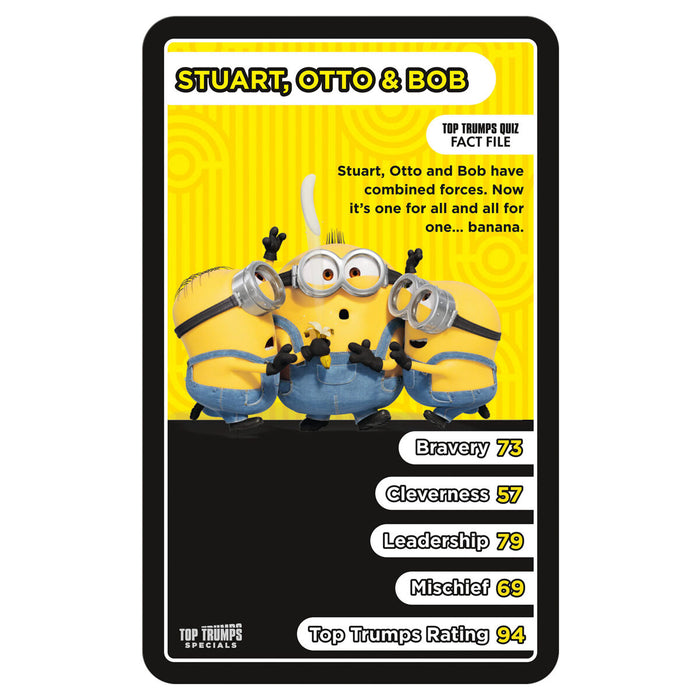 Minions: The Rise of Gru Top Trumps Specials Card Game