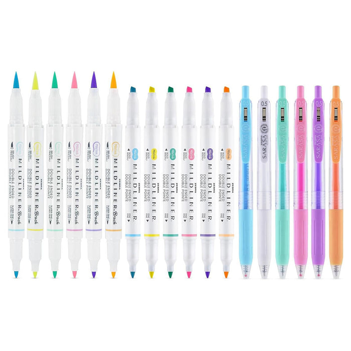 Zebra Journaling and Lettering  Set 18 Pack