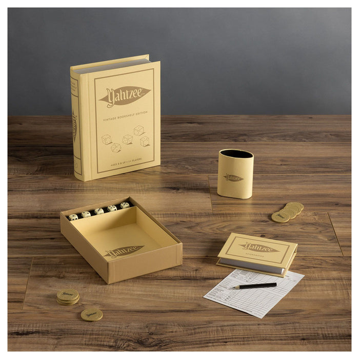 Yahtzee Vintage Bookshelf Edition Dice Game