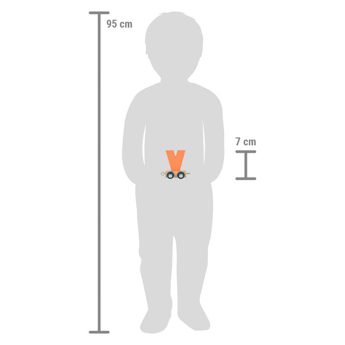 Letters Train Polar 'V' Wooden Toy