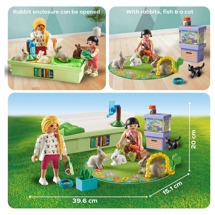 Playmobil Starter Pack Rabbit Family Playset