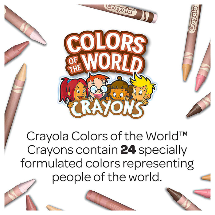Crayola Colours of the World Crayons (24 Pack)