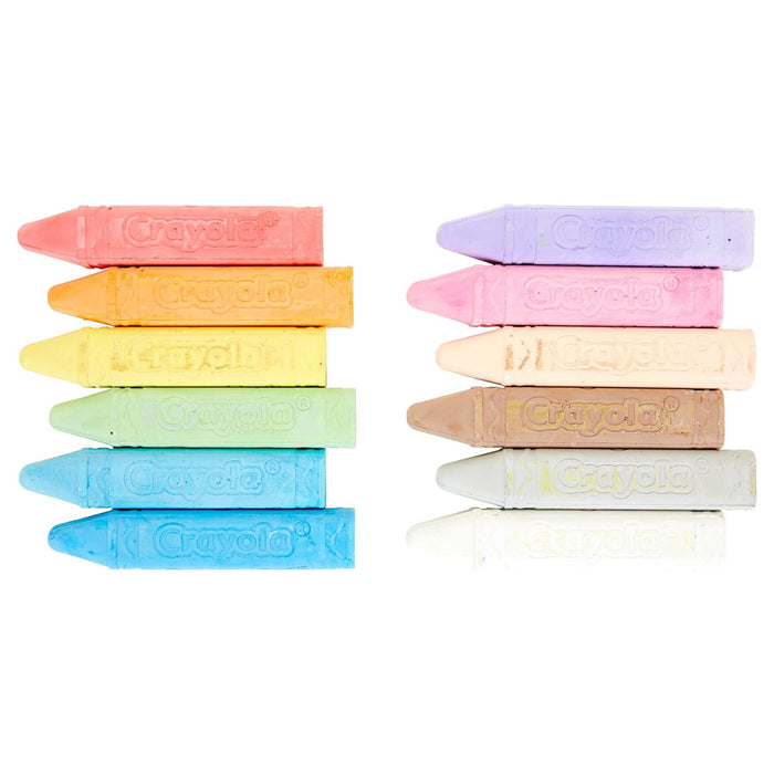 Crayola Washable Sidewalk Chalk 12 Assorted Colours