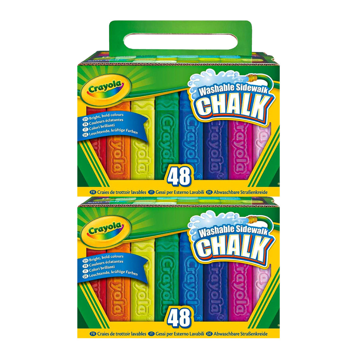 Crayola Washable Sidewalk Chalk Set Pack of 48 x 2 — Booghe