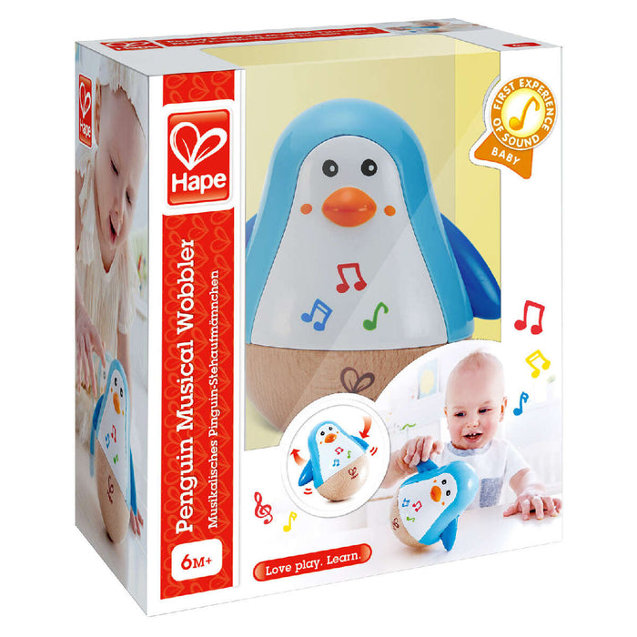 Hape Penguin Musical Wobbler Toy