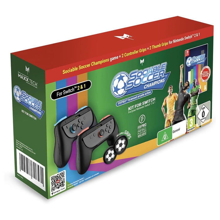 Maxx Tech Sociable Soccer Champions Kit for Nintendo Switch 2 & 1
