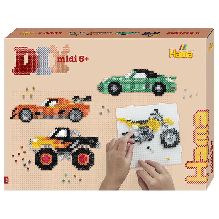 Hama Midi Beads DIY Vehicles Gift Box