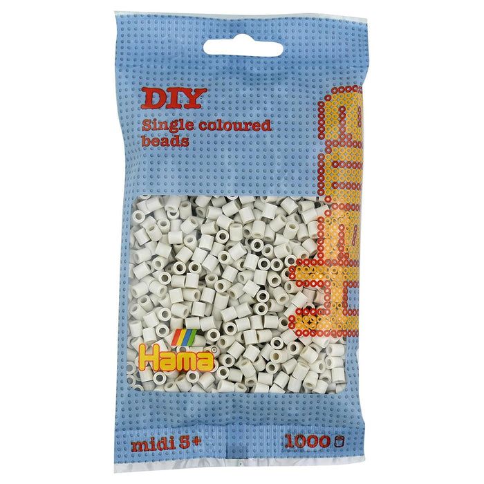 Hama Midi 1000 Cloudy White Beads