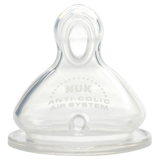 NUK First Choice Silicone Teat Size 2 Medium Hole (Pack of 2)