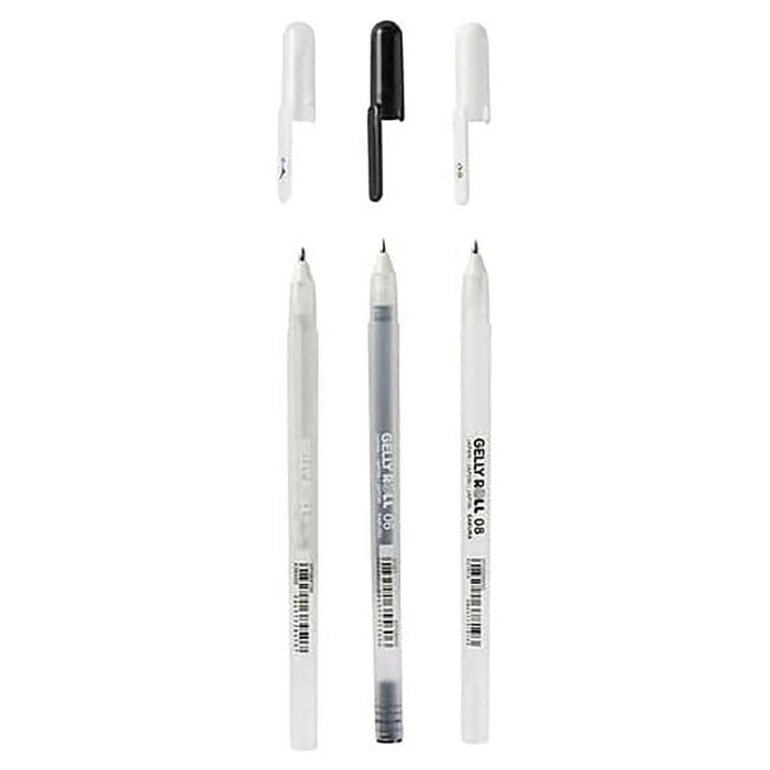 Sakura Gelly Roll mixed set Clear Black White 3 colours