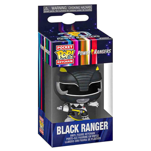 Funko Pop! Pocket Keychain: Power Rangers 30th Anniversary: Black Ranger Vinyl Figure