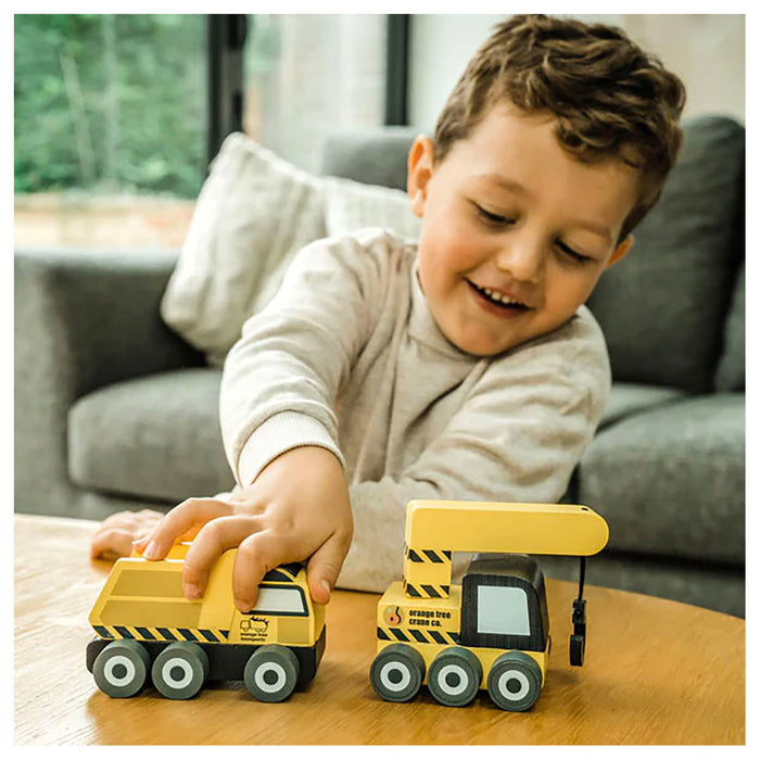 Orange Tree Toys Wooden Construction Vehicles (2 Pack)
