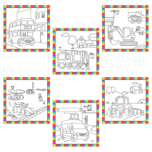 Galt First Water Magic Baby Vehicles Colouring Book