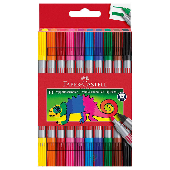Faber-Castell Double-Ended Felt Tip Pens (10 Pack)