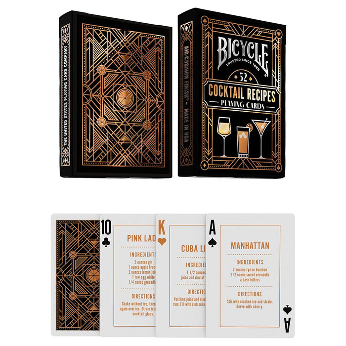 Bicycle Cocktail Recipes Playing Cards